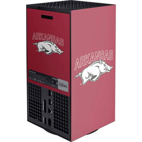 University of Arkansas-Fayetteville Razorbacks Logo XBox Series X Digital Edition Console Skin